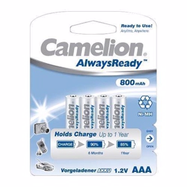 Camelion Always Ready LR03 / AAA Oppladbare batterier 800 mAh